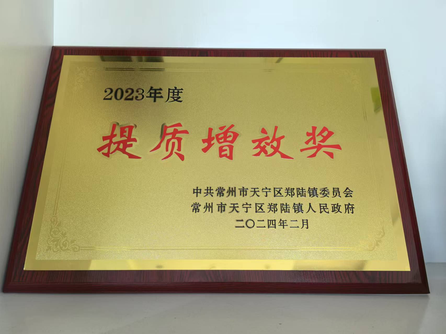 提質(zhì)增效獎